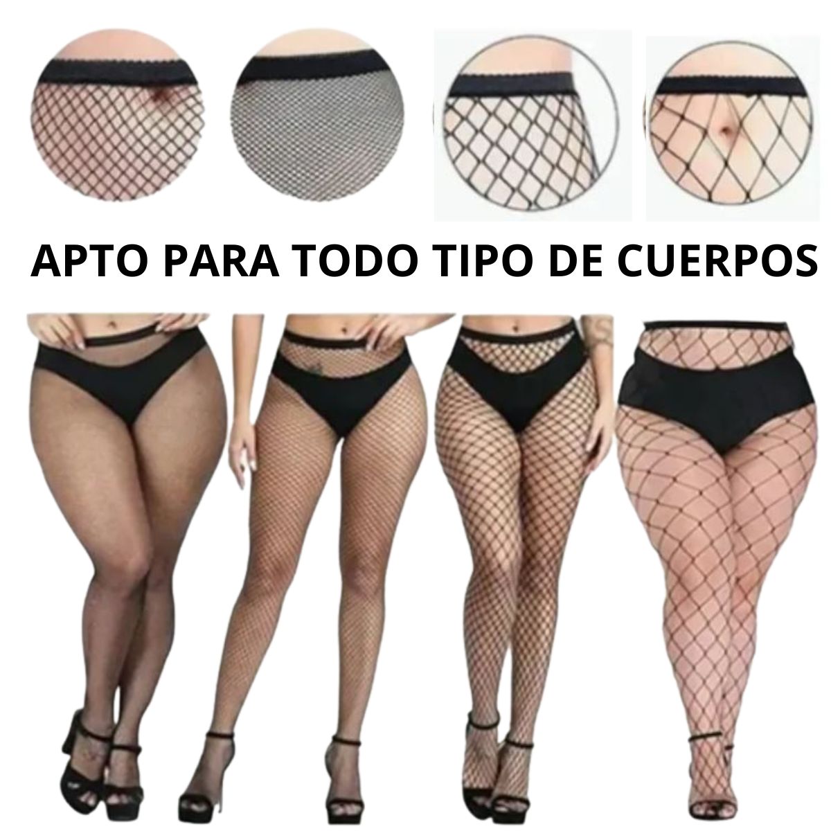 3 piezas pantimedias red diseños sexys