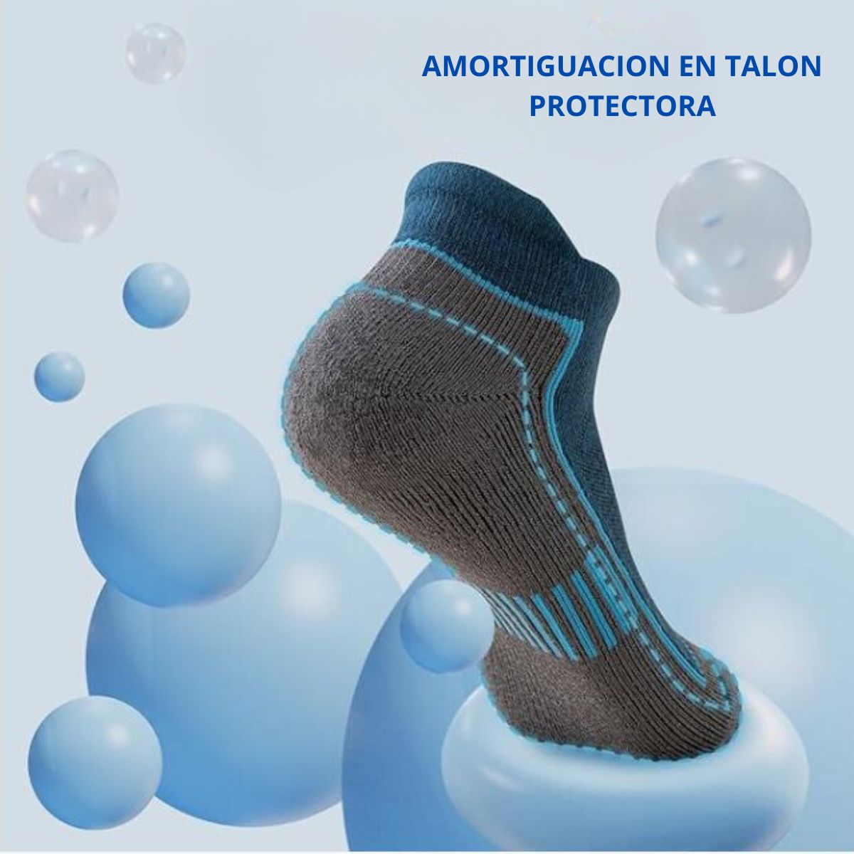 calceta deportiva compresion para correr oreja paquete de 6 pares