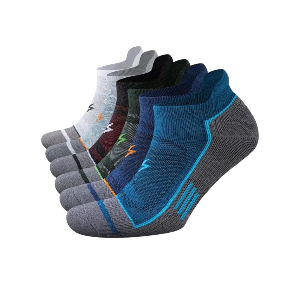 calceta deportiva compresion para correr oreja paquete de 6 pares