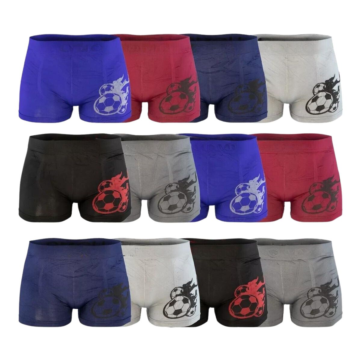 boxer para caballero paquete 12 piezas