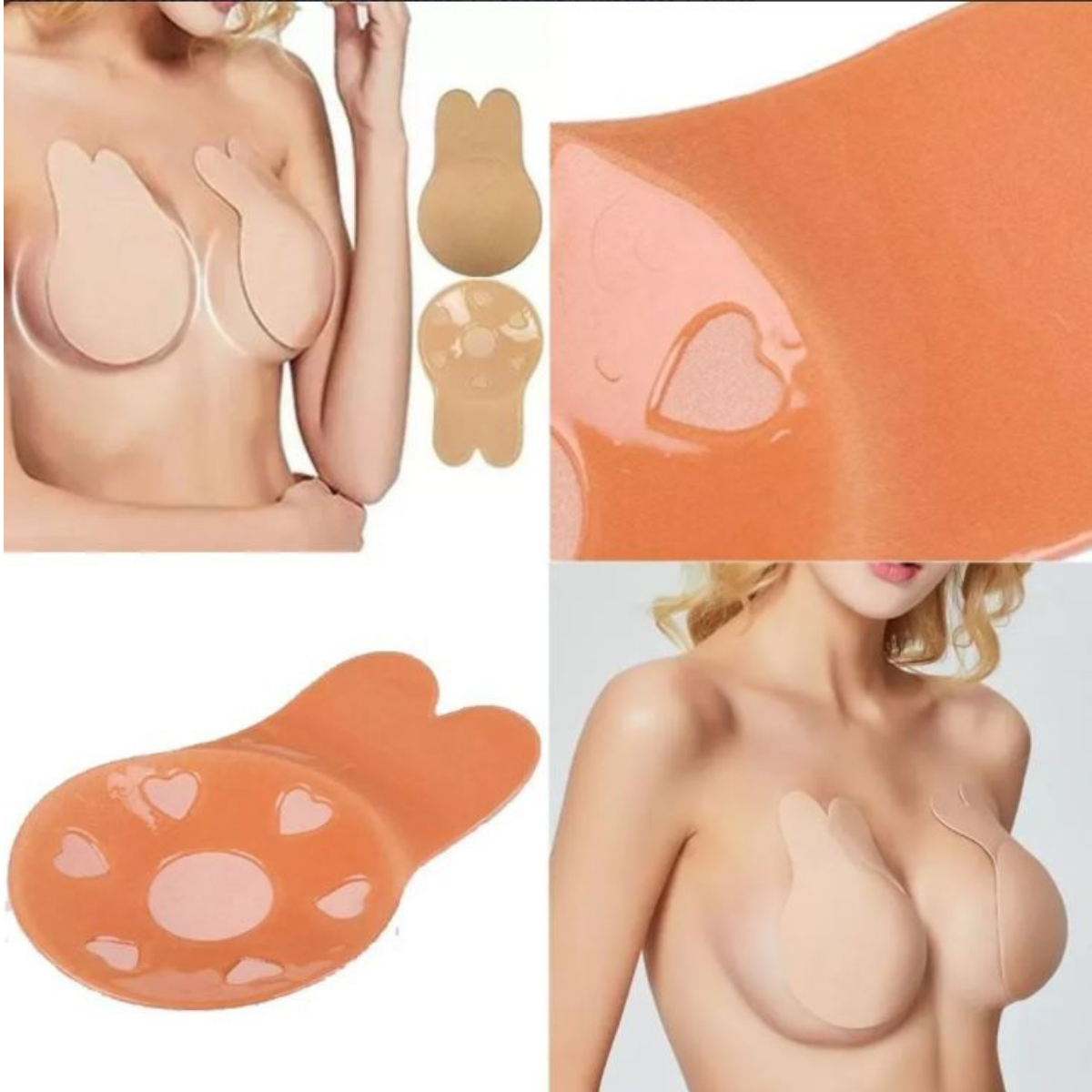 pezonera silicona 1 par invisible con push up