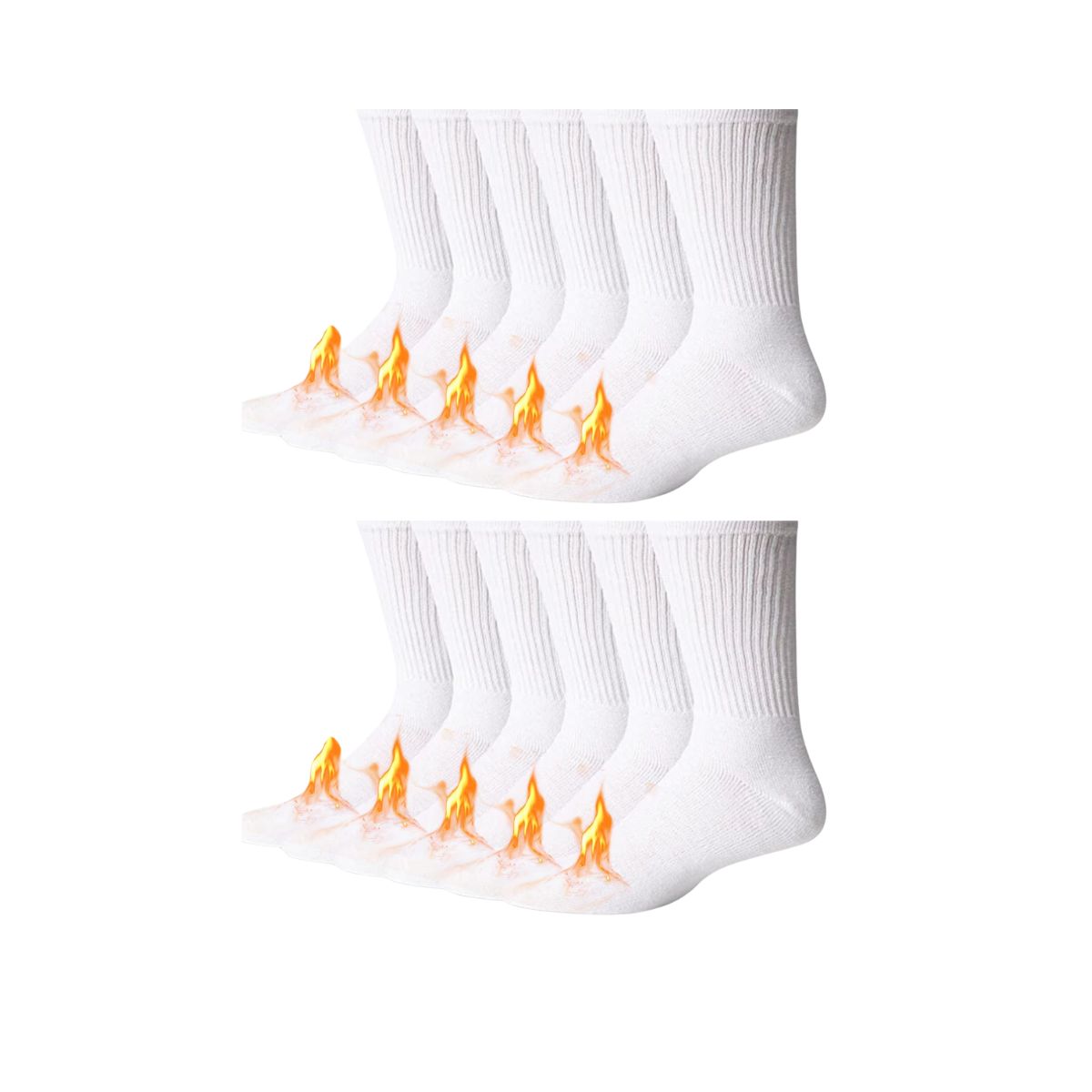 12 pares de calcetines térmicos