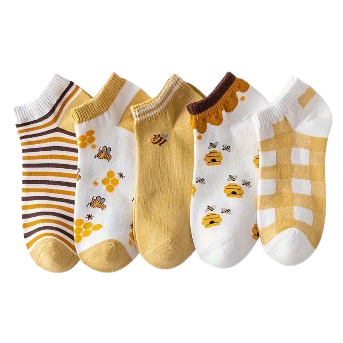 12 pares de calcetas con diseños para dama