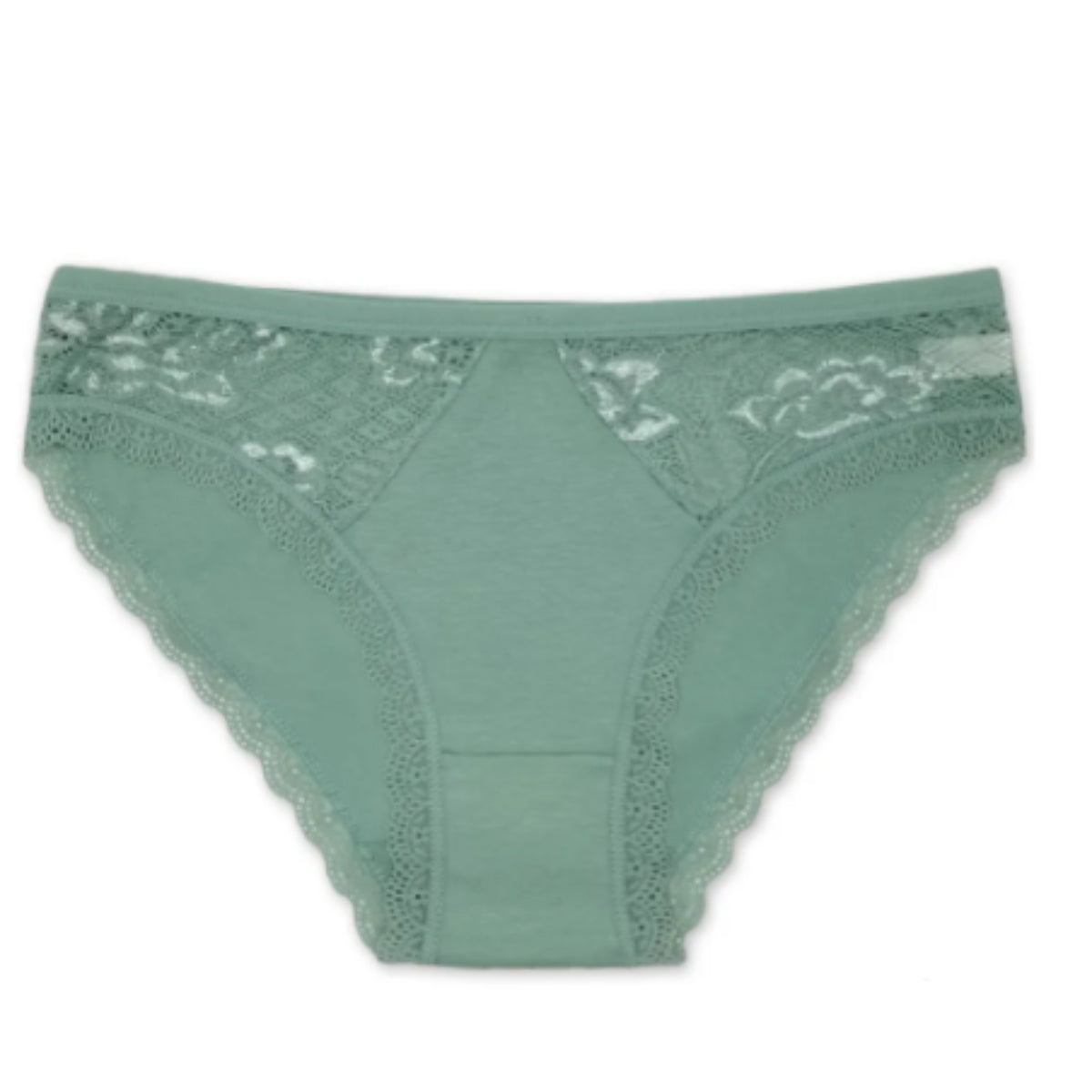 pantaleta de algodon 12 pzas encaje