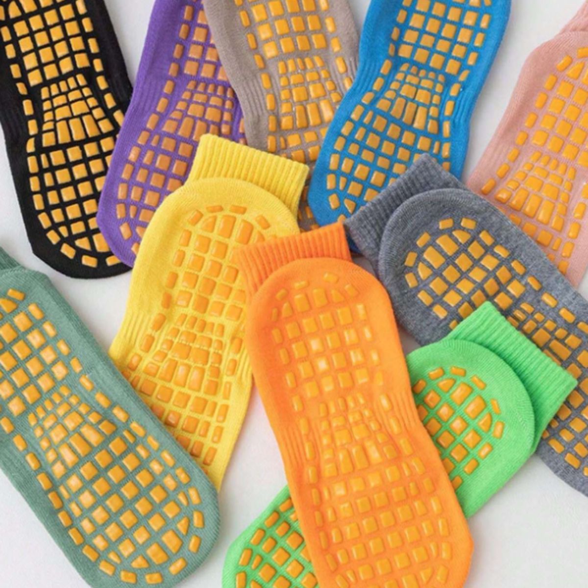 12 pares de calcetas antiderrapantes unisex