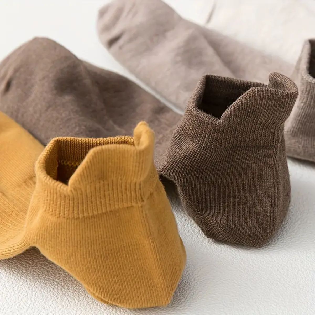 12 pares de calcetas cubre talon para caballero