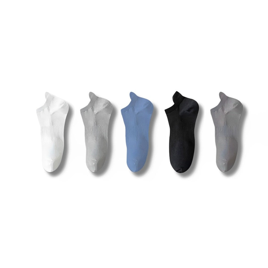 12 pares de calcetas cubre talon para caballero