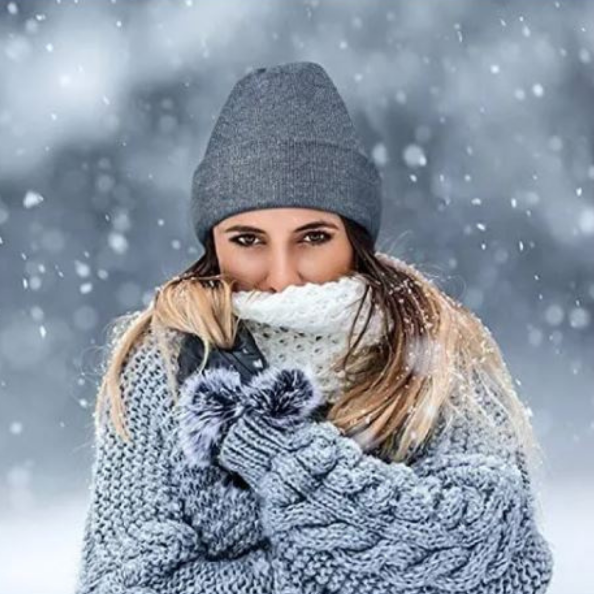 gorro para invierno 6 piezas super cómodo