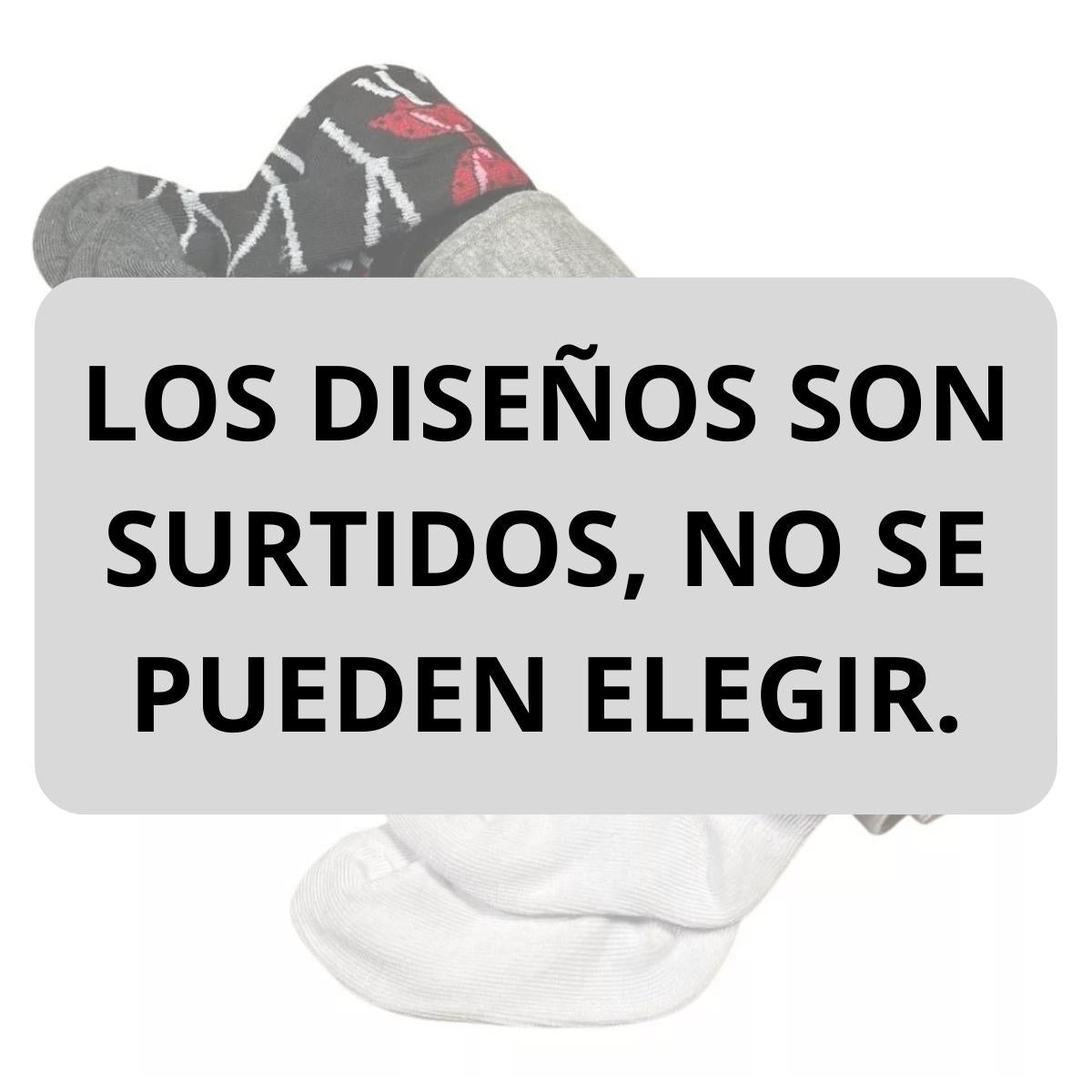 malla con pie termica con diseños (3 pzas)