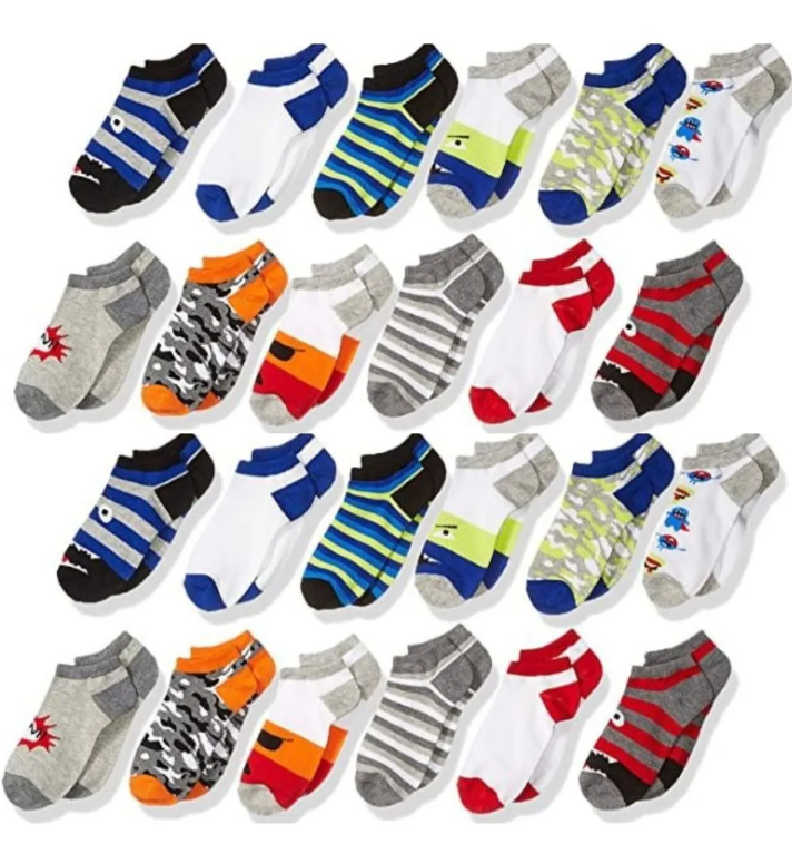 tines de algodon con diseños surtido para niños 12 pares