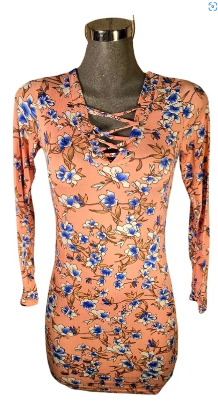 vestidos flores para dama 6 piezas oferta