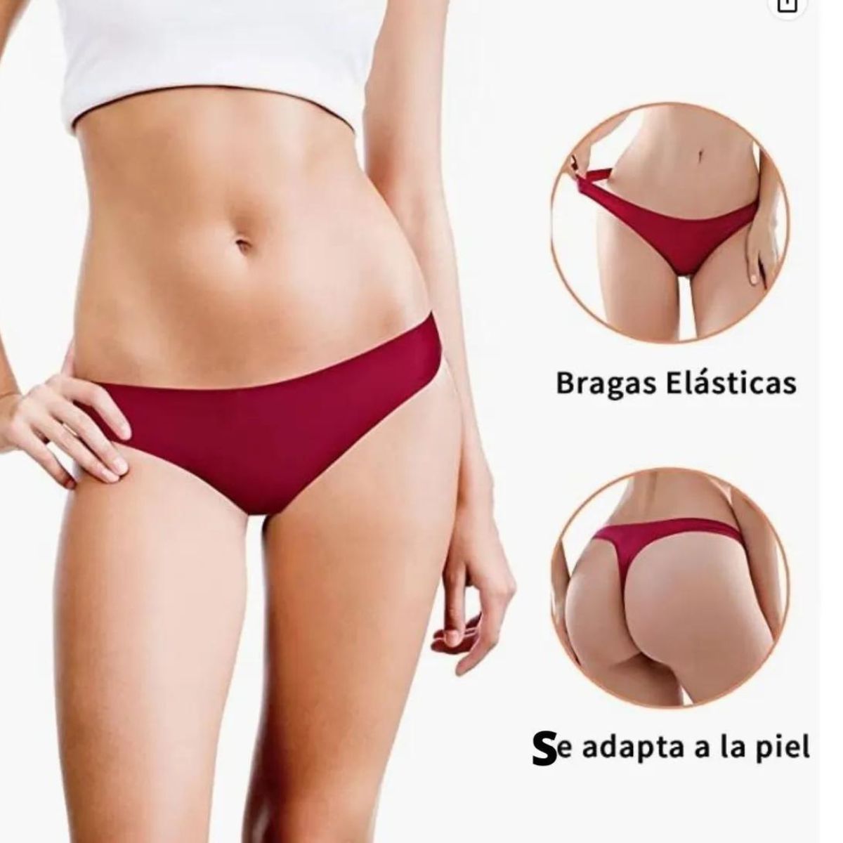 tanga invisible sin costuras (6 piezas)