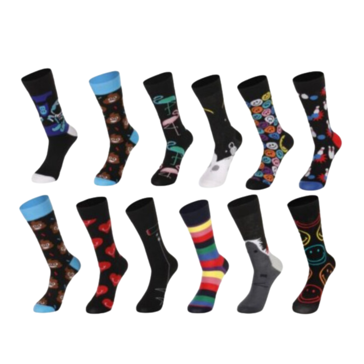 calcetines divertidos con diseños unisex (1 par)