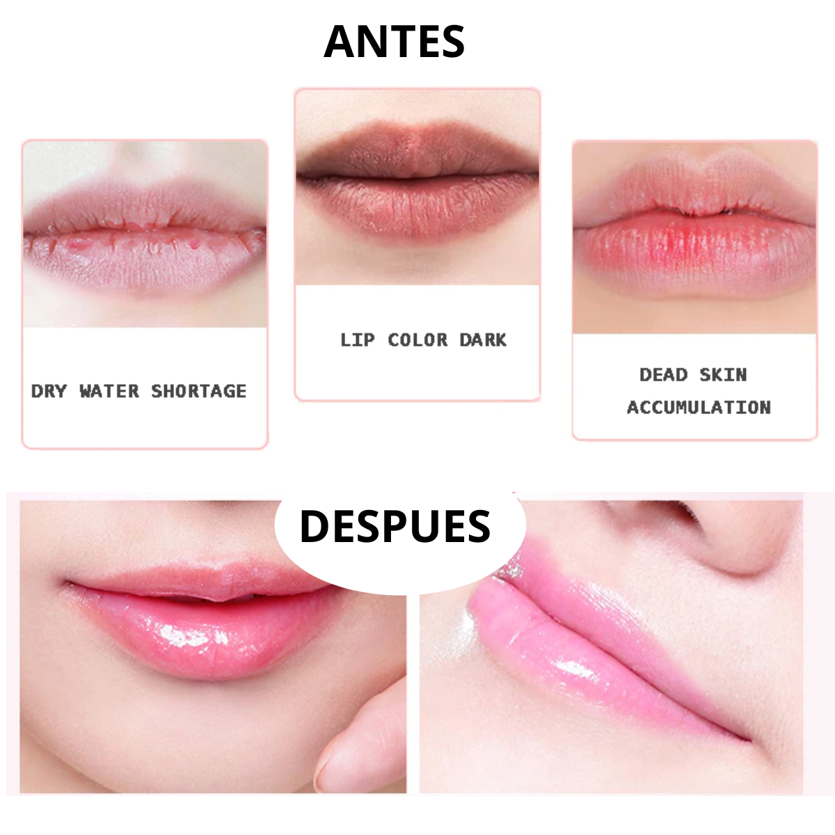mascarilla hidratante para labios 20 pzas