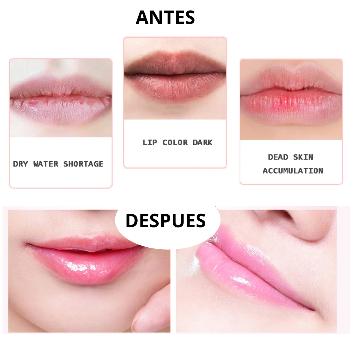 mascarilla hidratante para labios (20 piezas)