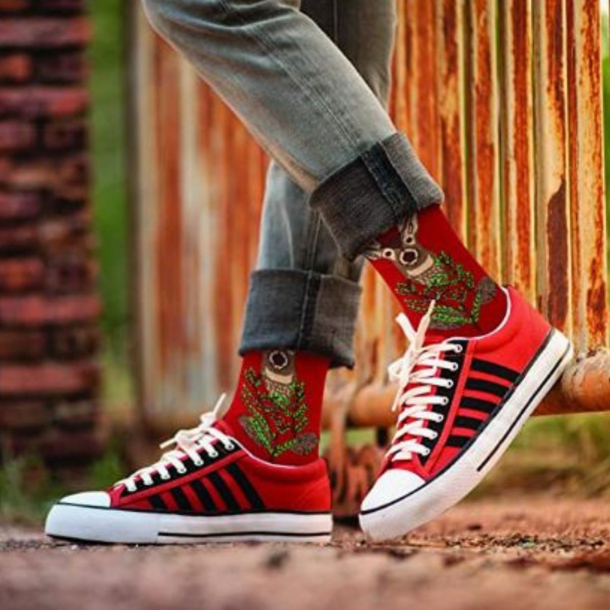 calcetines navideños largos (12 pares)
