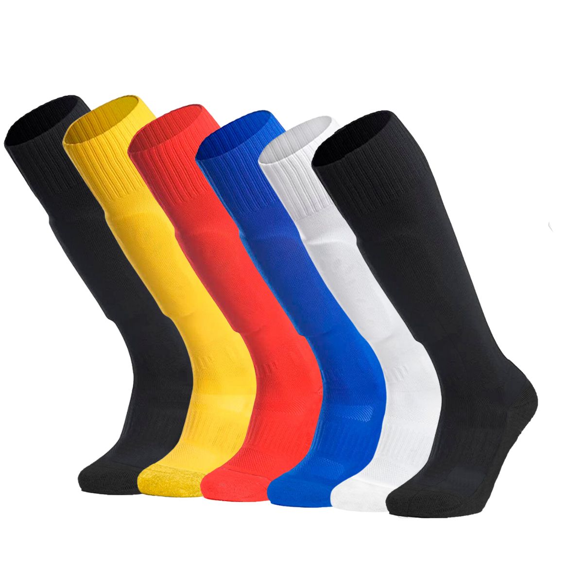 12 pares calceta futbol compresion graduada lisa