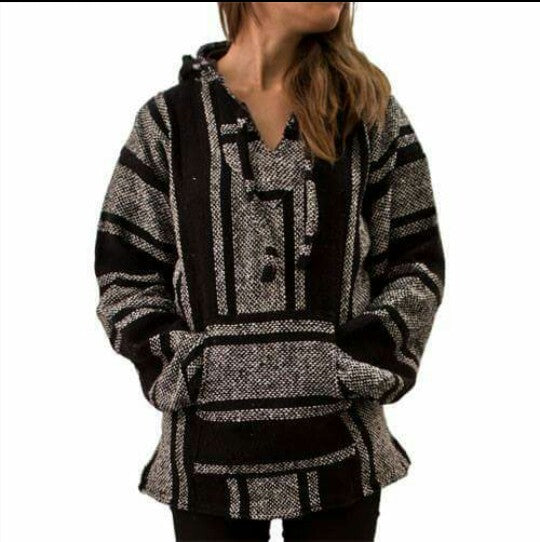 sudadera poncho artesanal 1 pieza