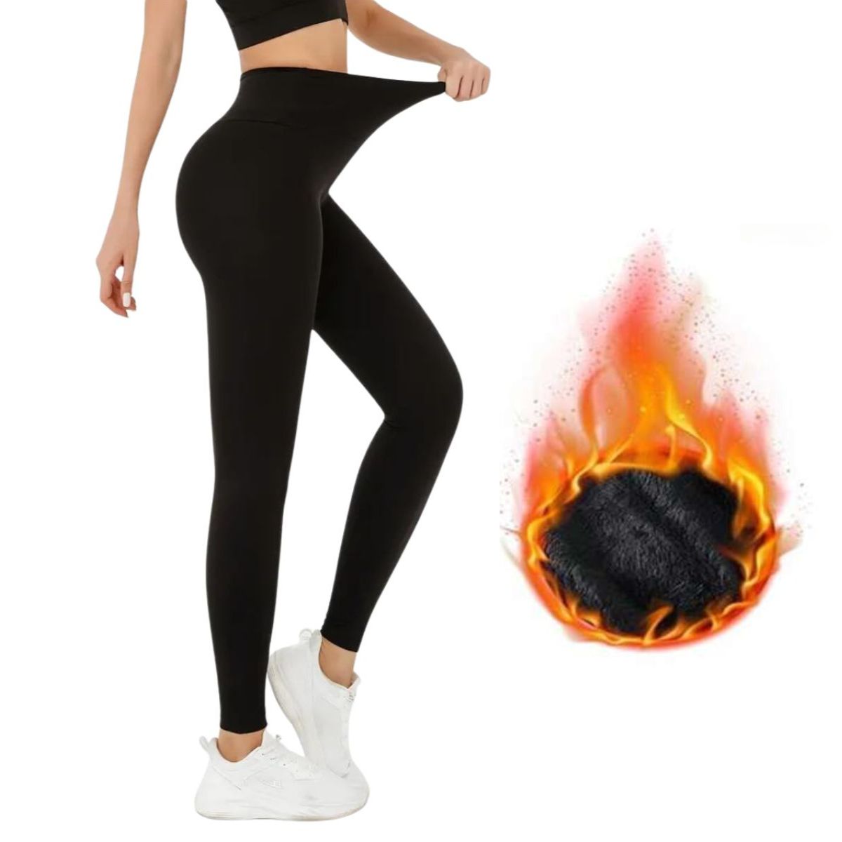leggins térmicos con faja 3 piezas