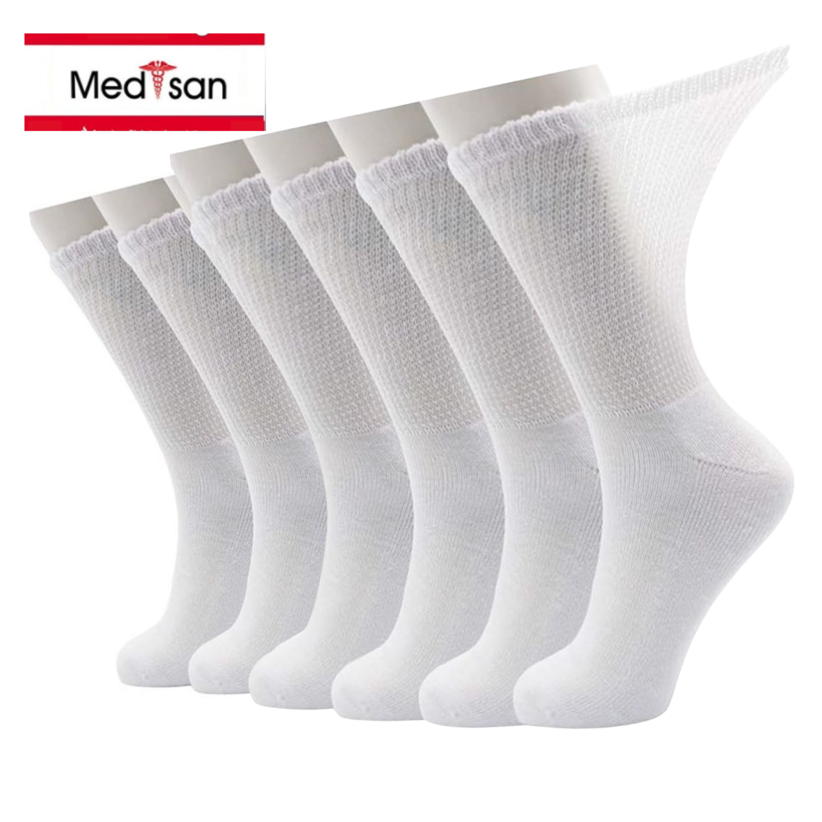 calcetines de algodon diabetico (6 pares)