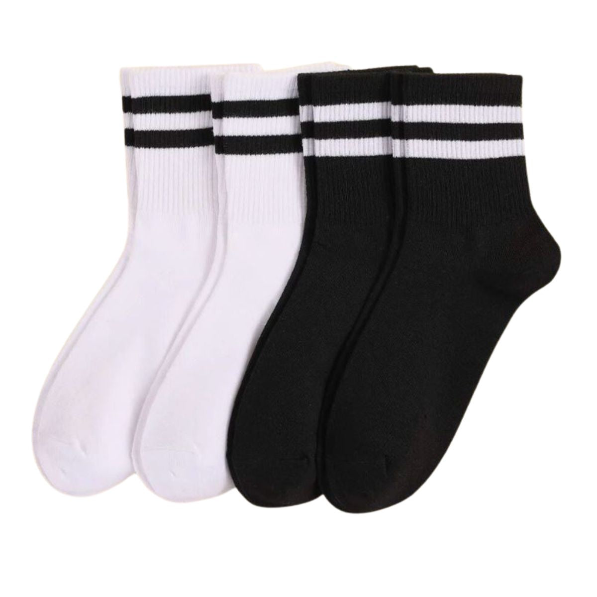 calcetin corto con lineas (6 pares)