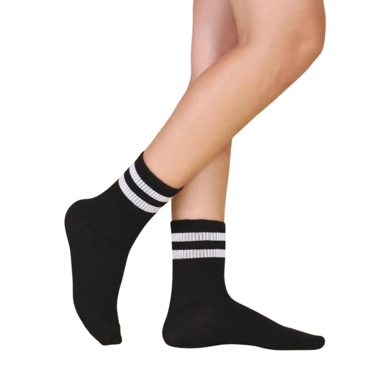 calcetin corto con lineas (6 pares)