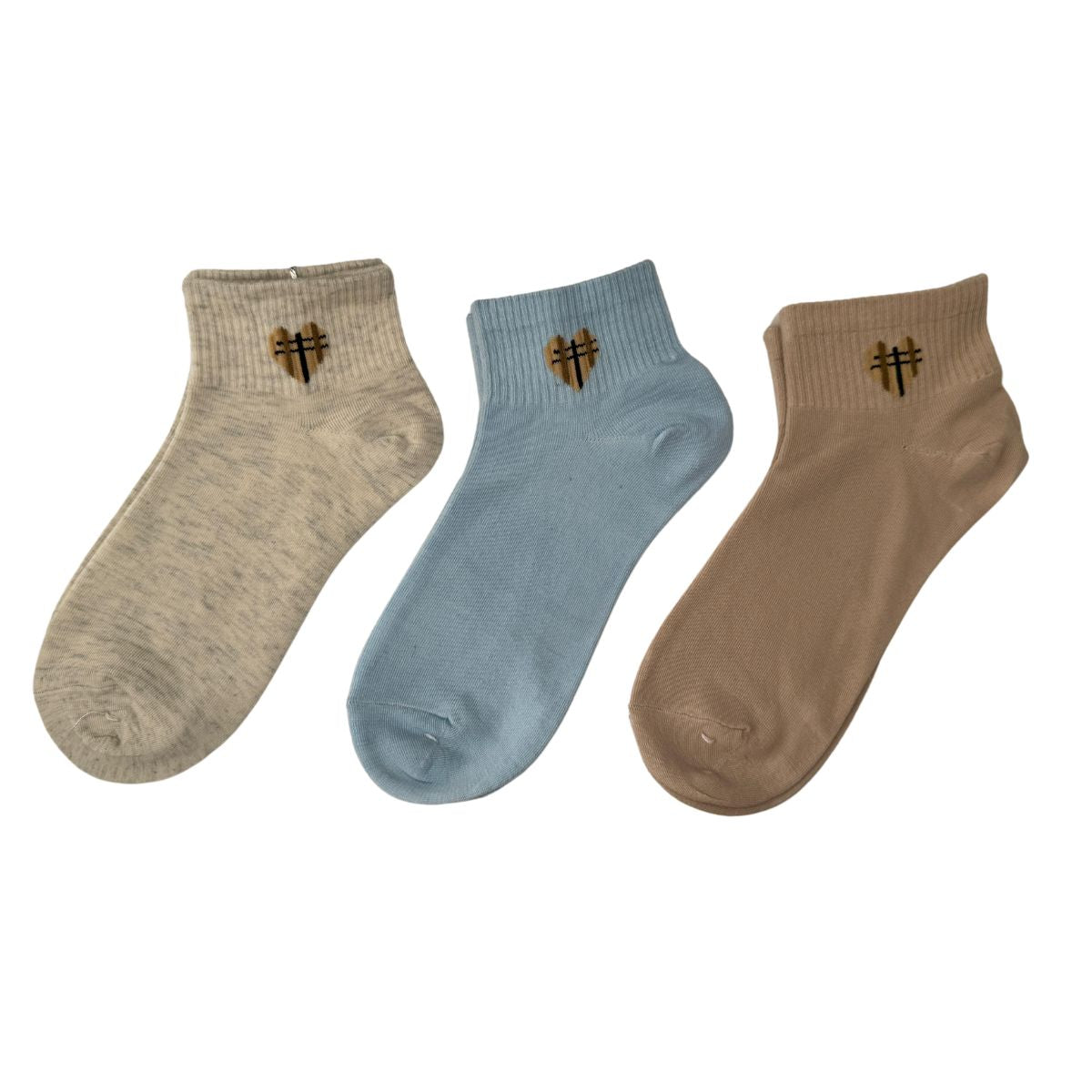 calcetines algodon corto diseños (6 pares)