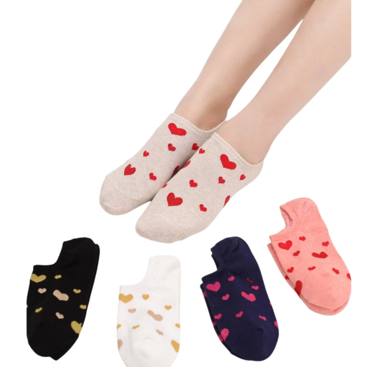 6 pares tin invisible de algodón niñas y niños