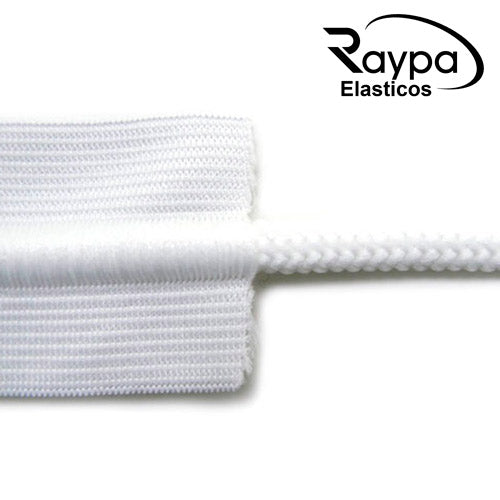 elastico con jareta blanco de 39 mm 50 mts