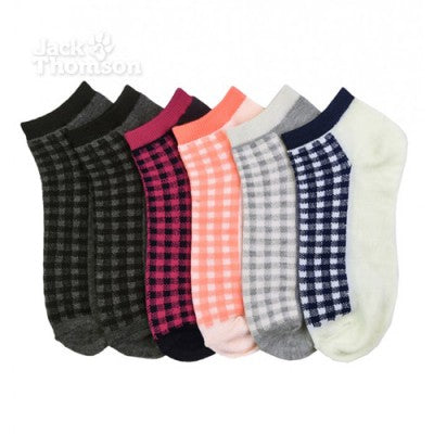12 pares de calcetines para dama uso casual diseños surtidos
