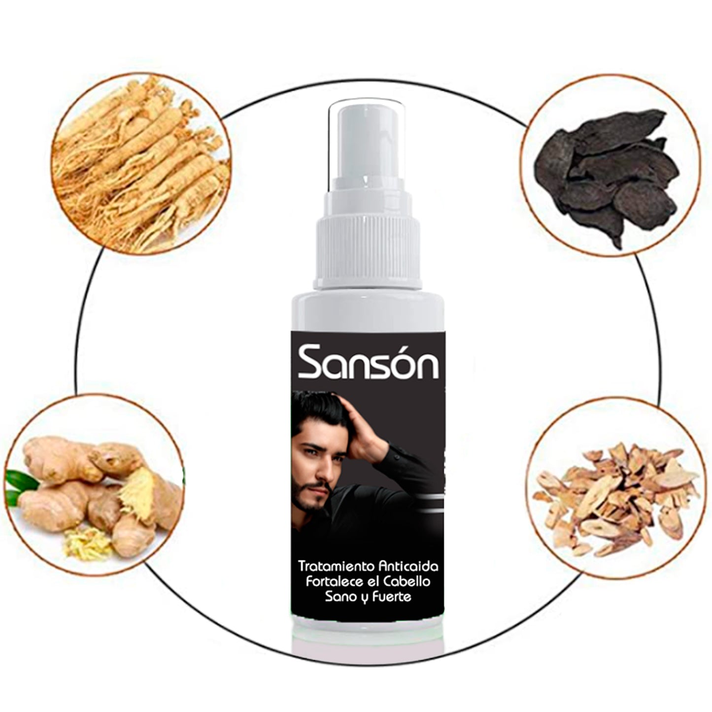 loción para crecimiento de cabello y barba 100 ml