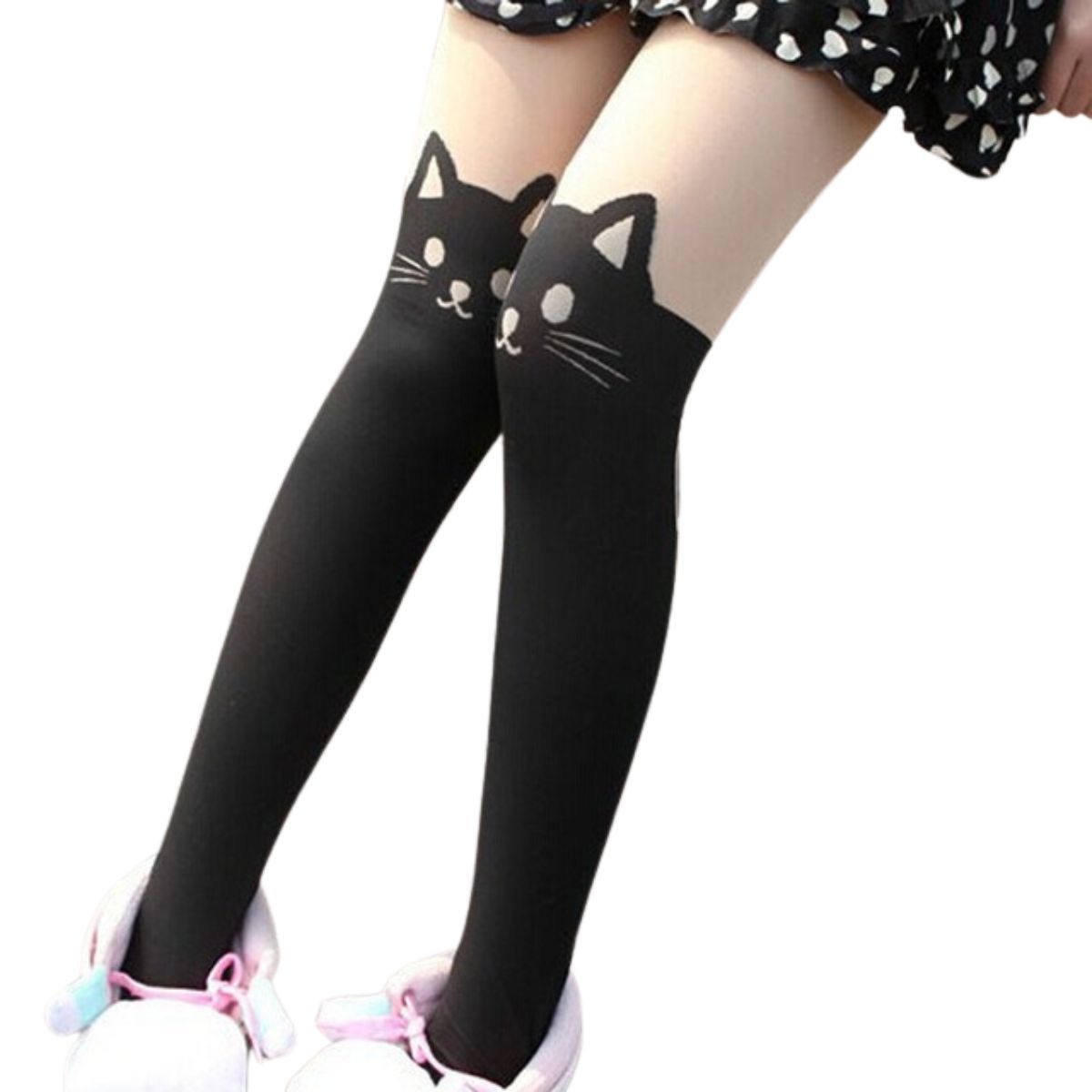 pantimedias diseño de gato