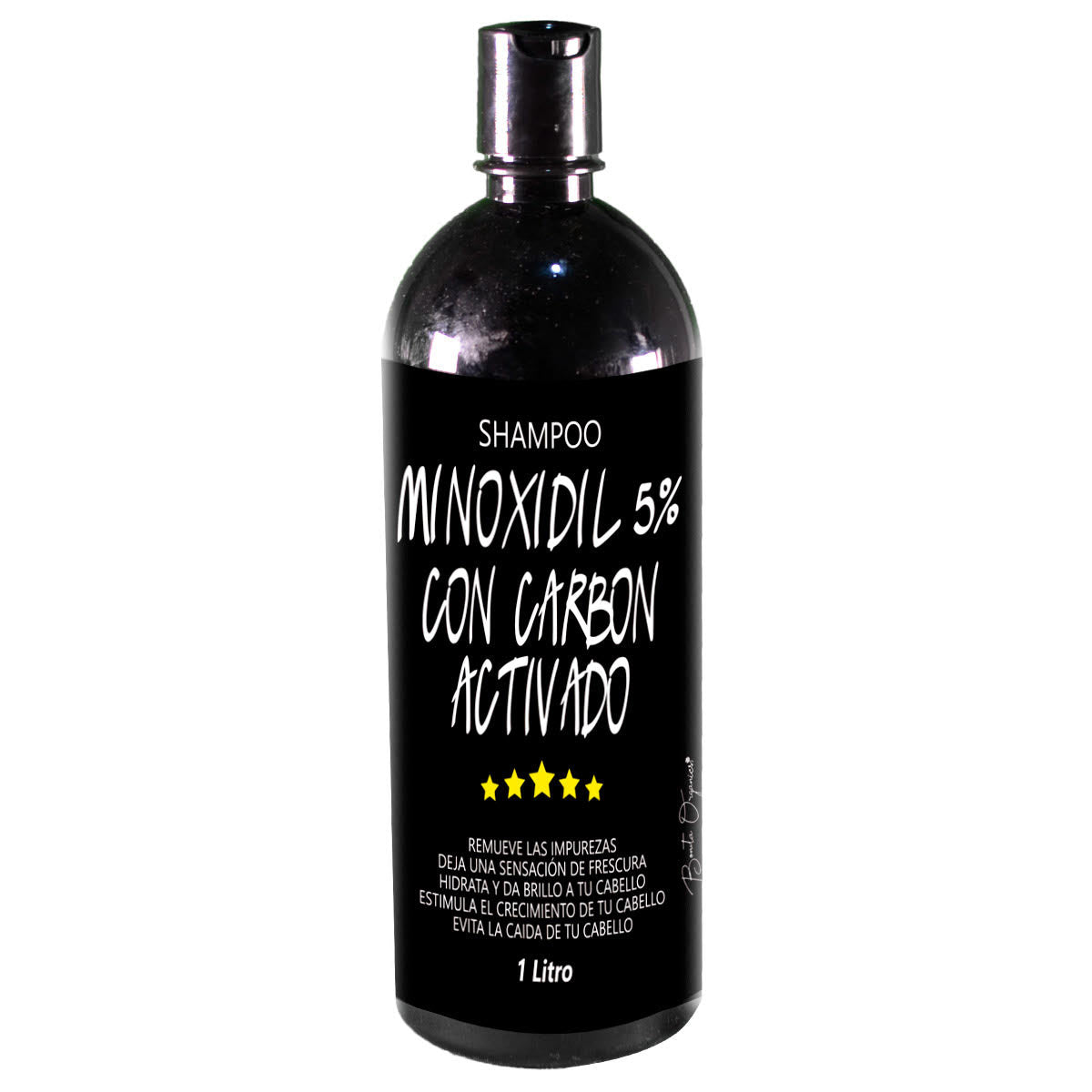 shampoo minoxidil 5% con carbon activado sin sal