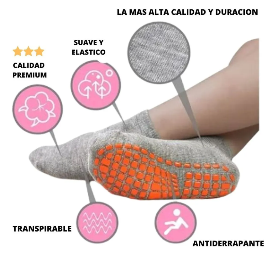 calcetines antiderrapantes para niñas varias tallas (12 pares)