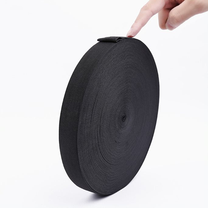 elastico rollo resorte 25 mm 50 metros negro