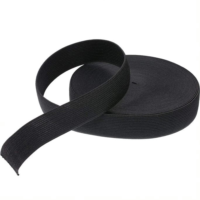 Elastico Rollo ELASTICO ROLLO RESORTE 25 MM 50 METROS NEGRO – racotex