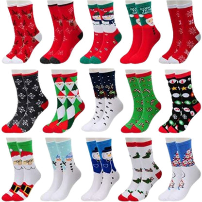 Calcetines navideños largos  (6 pares)