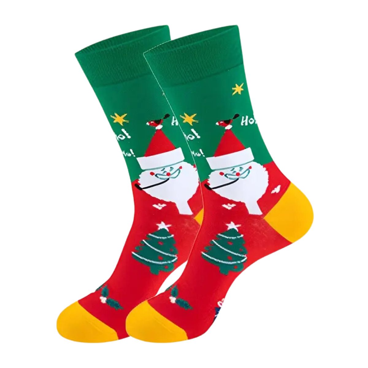 12 calcetines navideños largos unisex