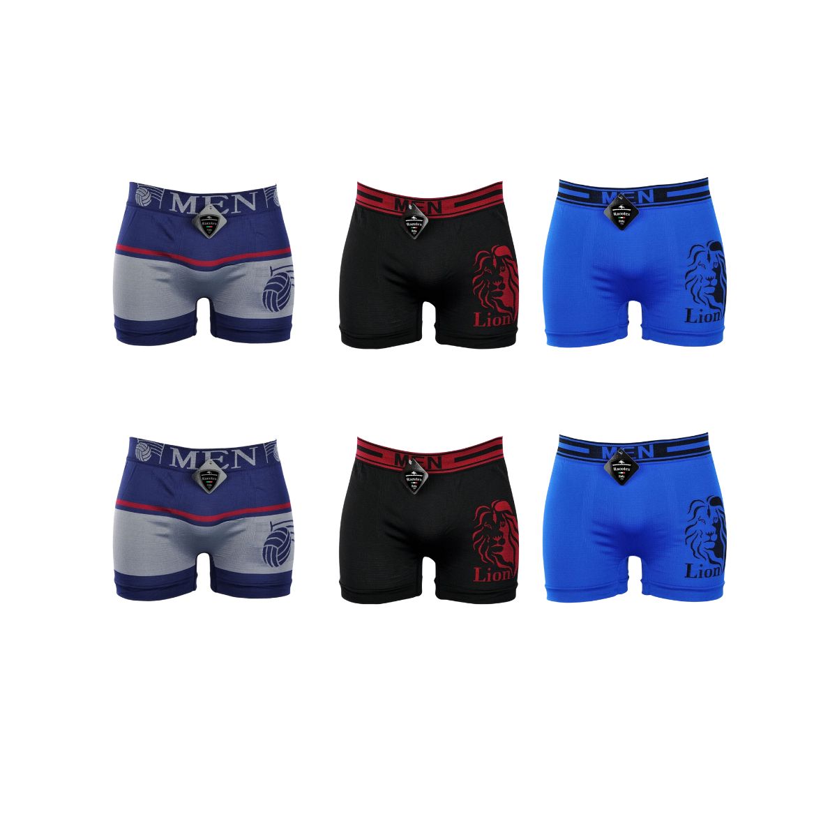 boxer hombre microfibra 6 piezas