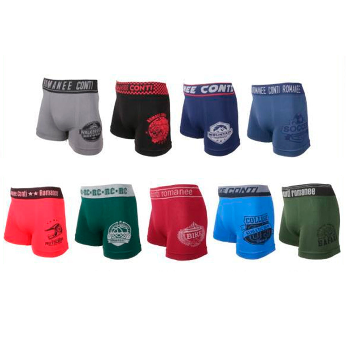 boxer para caballero cortos (6 pzas)