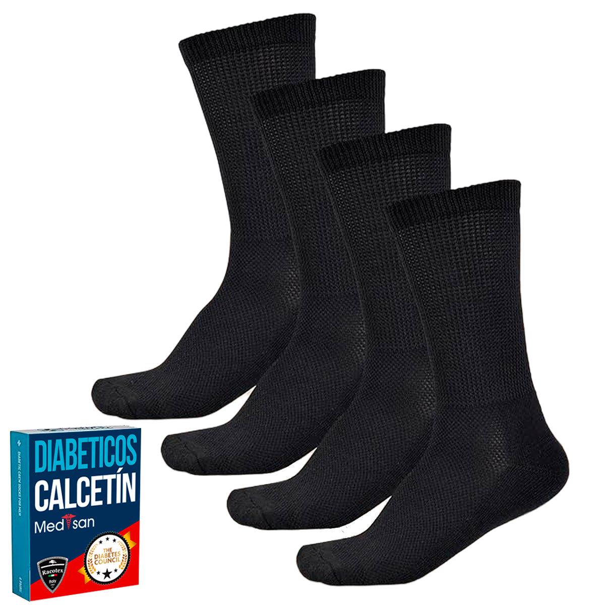 calcetines de algodón diabético dama paquete de 12 pares