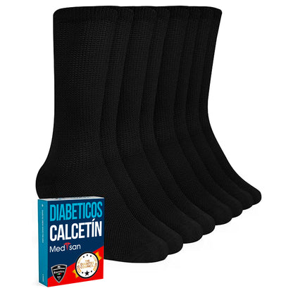 Calcetines De Algodón Diabético Paquete De 12 Pares