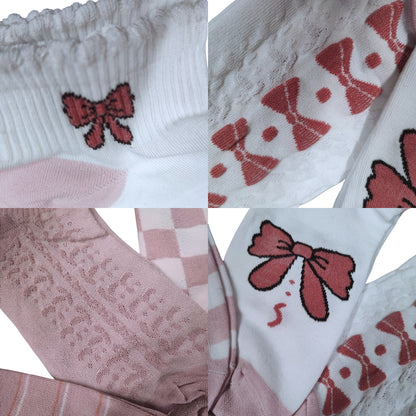 Calcetines algodon corto diseños dama (6 pares)