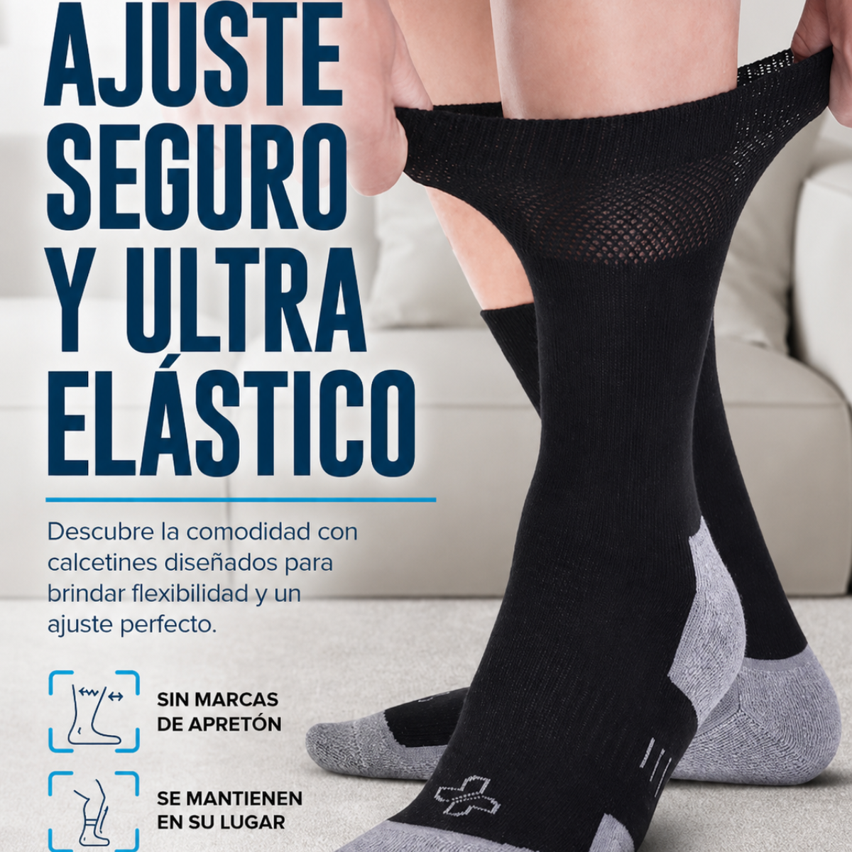 calcetines diabéticos bambú 6 pares absorben humedad