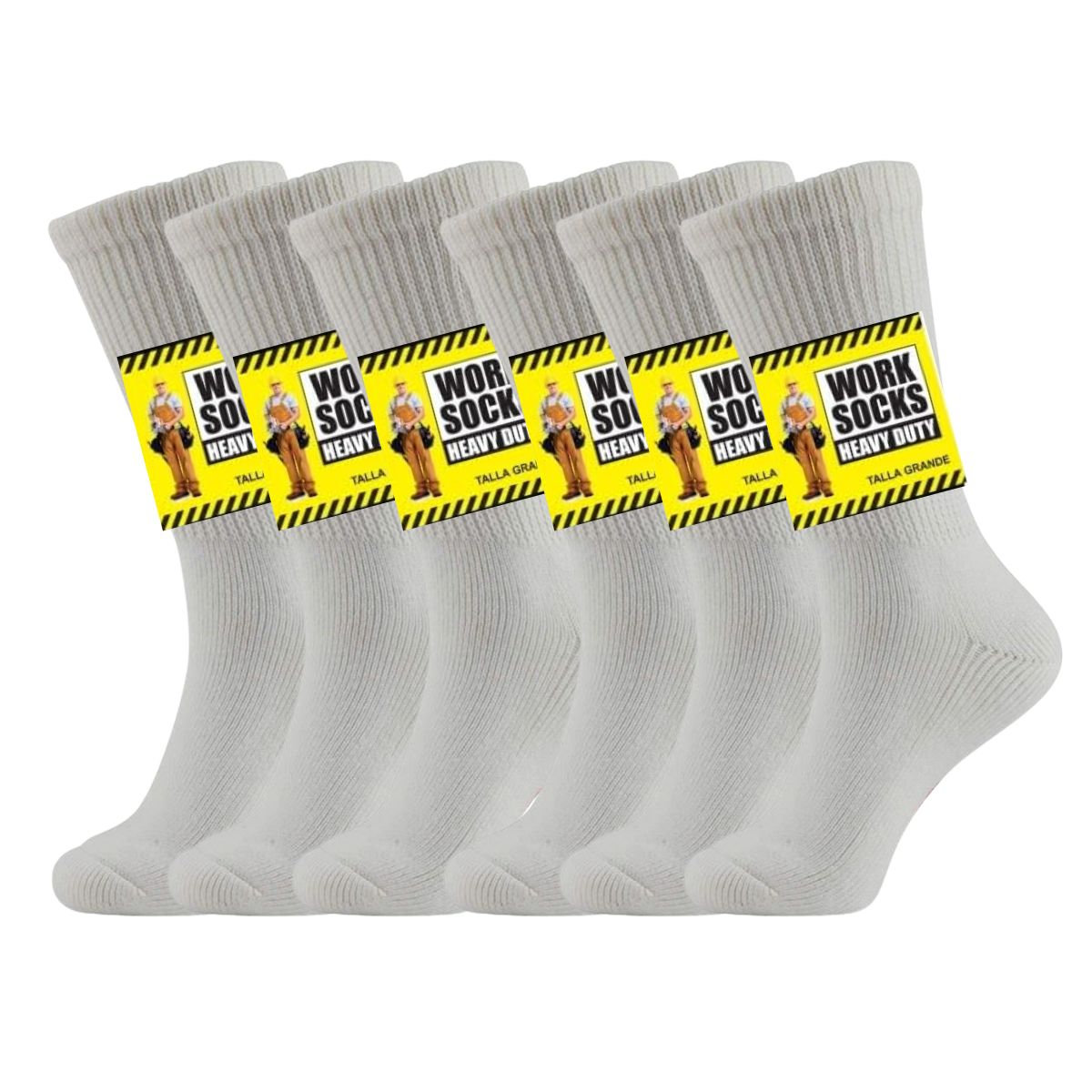 6 pares de calcetines para trabajo