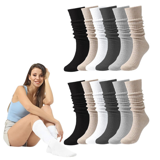 Calcetas Largas Y Térmicas 12 Pares Mujer