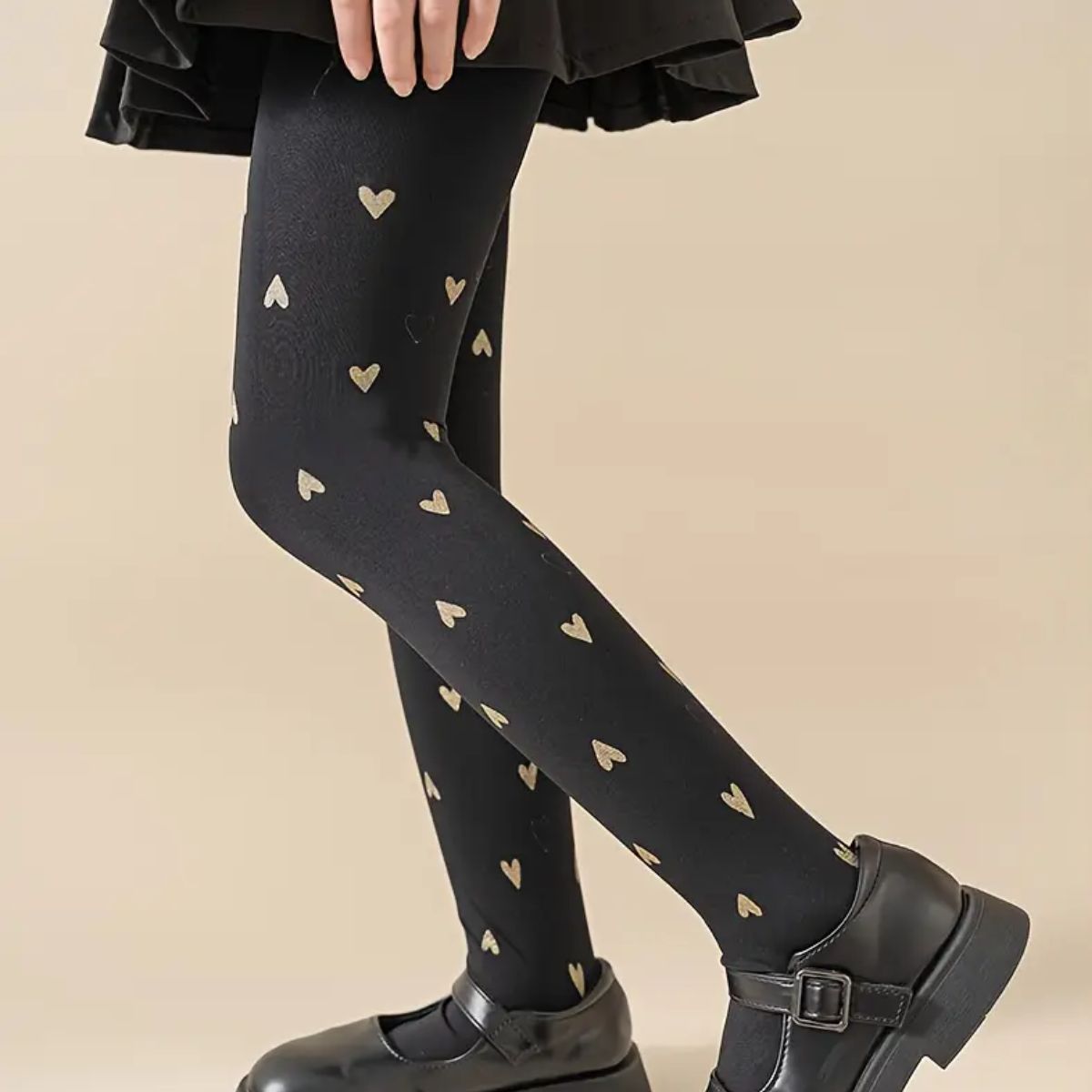 mallas con pie térmica con diseños 6 piezas