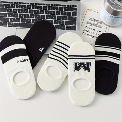 12 Pares Calcetines Invisibles Caballero Antideslizantes Cómodos