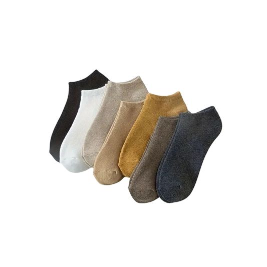 12 Pares De Calcetines Cortos Lisos