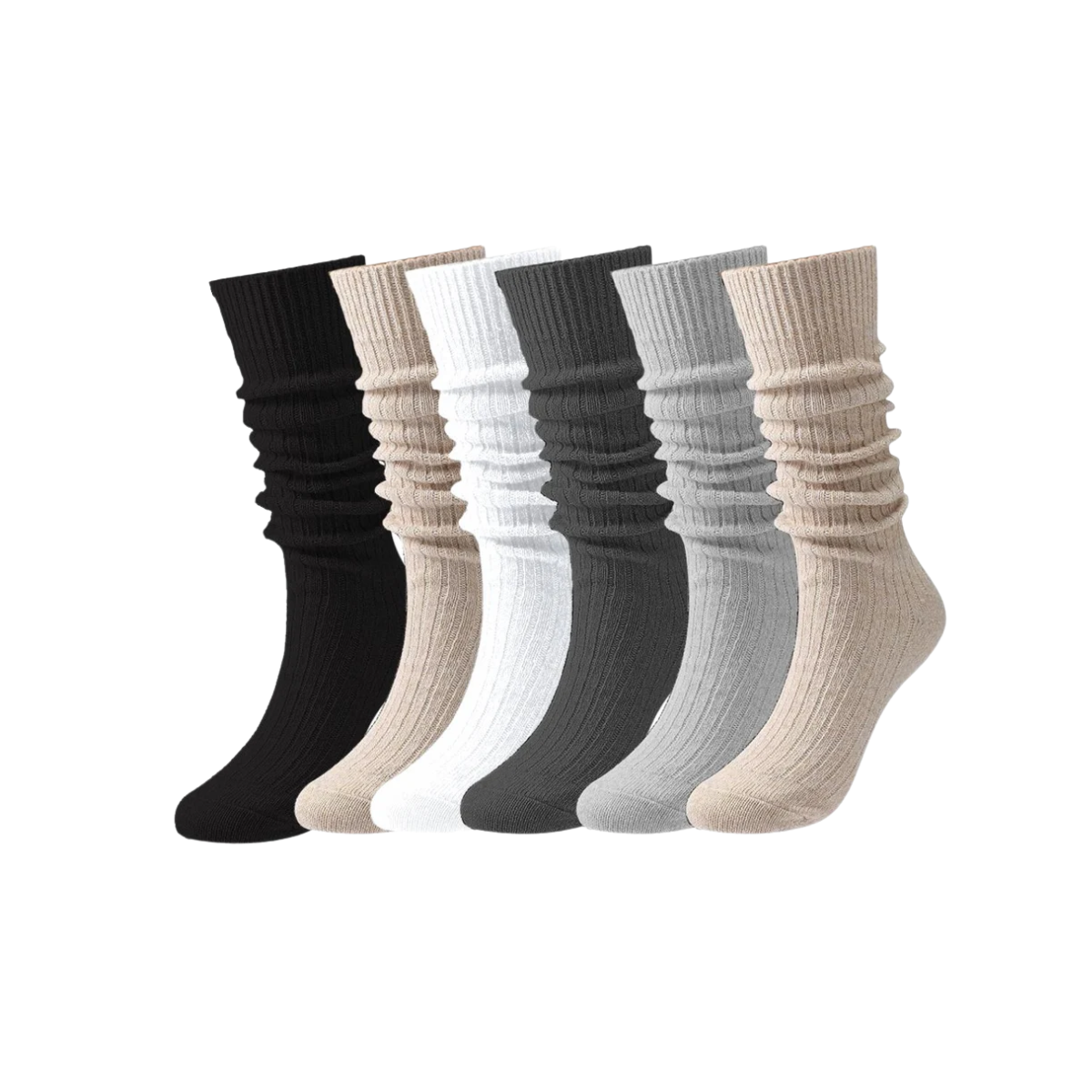 calcetas largas y térmicas 12 pares mujer